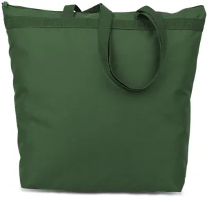 600 denier polyester large tote - forest Case of 48 600 denier polyester large tote - forest Case of 48