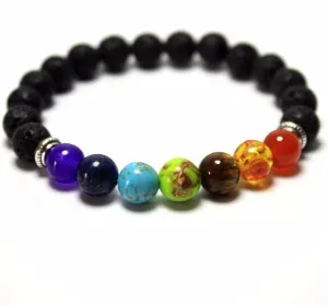 7 Genuine Chakra Healing Gemstone Bracelet 7 Genuine Chakra Healing Gemstone Bracelet