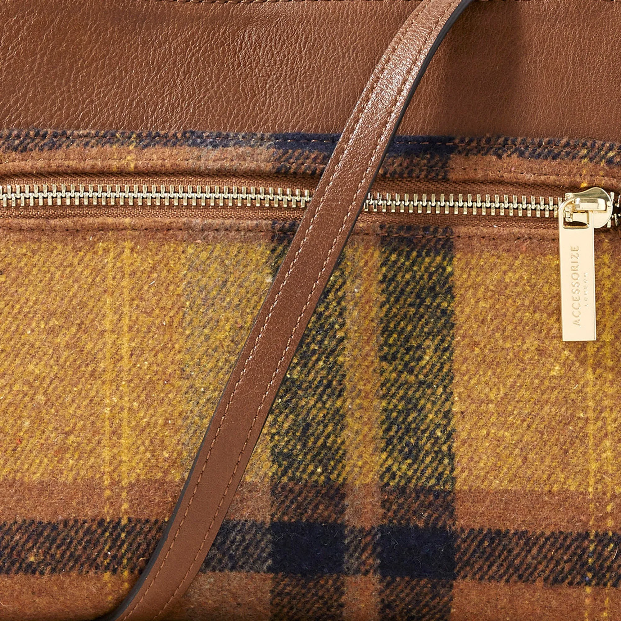 Accessorize London Women's Carrie Check Crossbody