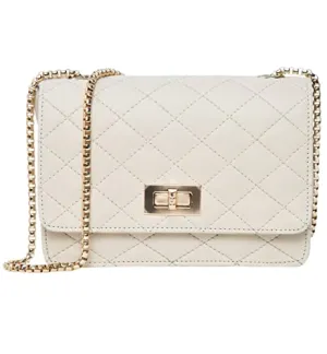 ADISA Women's Girls Party Sling Bag with Gold Chain (SL5090-CRE_Off White) ADISA Women's Girls Party Sling Bag with Gold Chain (SL5090-CRE_Off White)