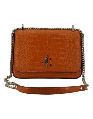 Amber Orange Leather Shoulder Bag Amber Orange Leather Shoulder Bag