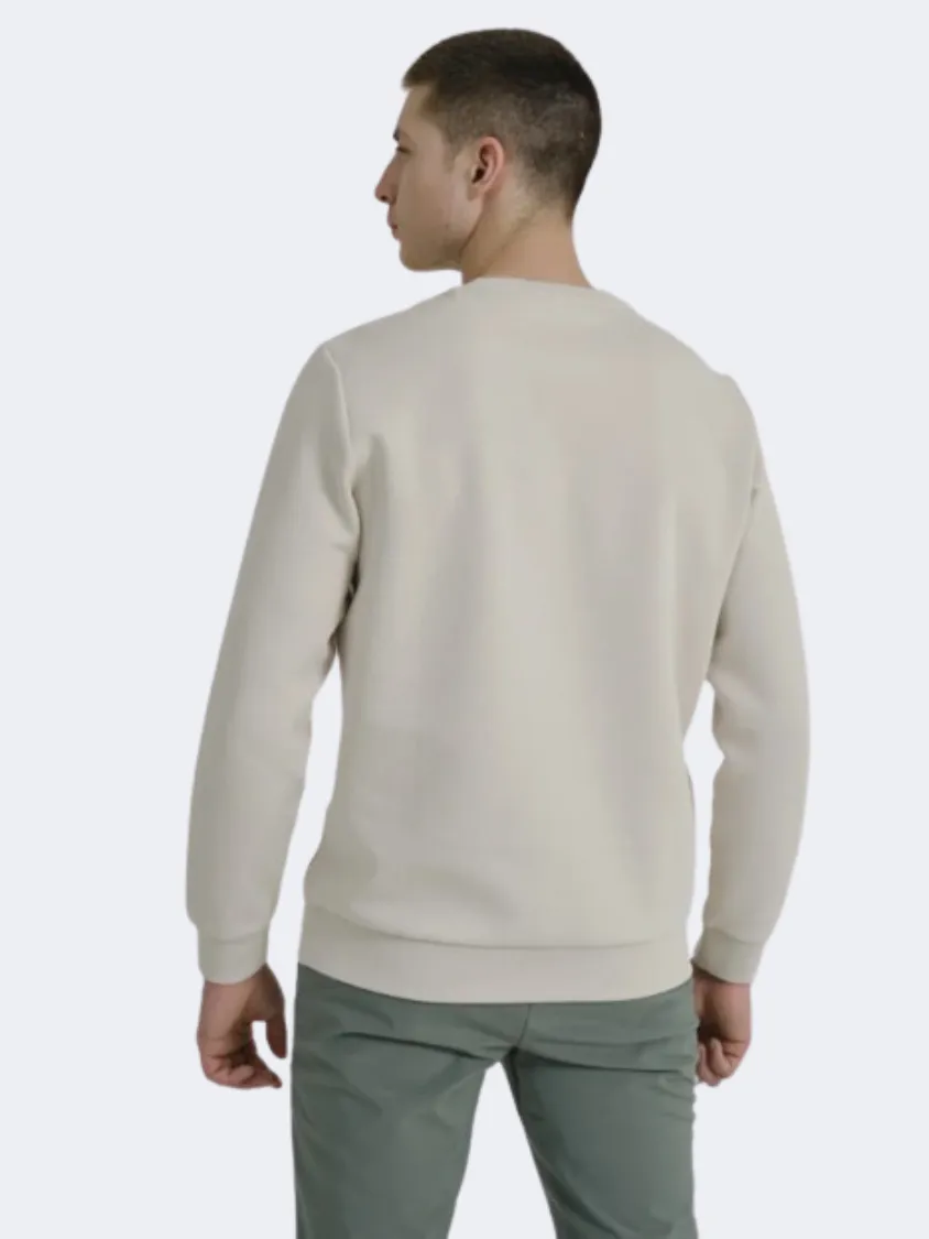 Anta Sports Classics Men Training Sweatshirt Beige