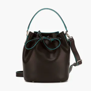 Bella Mini Leather Bucket Bag - Brown Bella Mini Leather Bucket Bag - Brown
