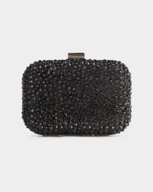 Black Clutch With Rhinestones Black Clutch With Rhinestones