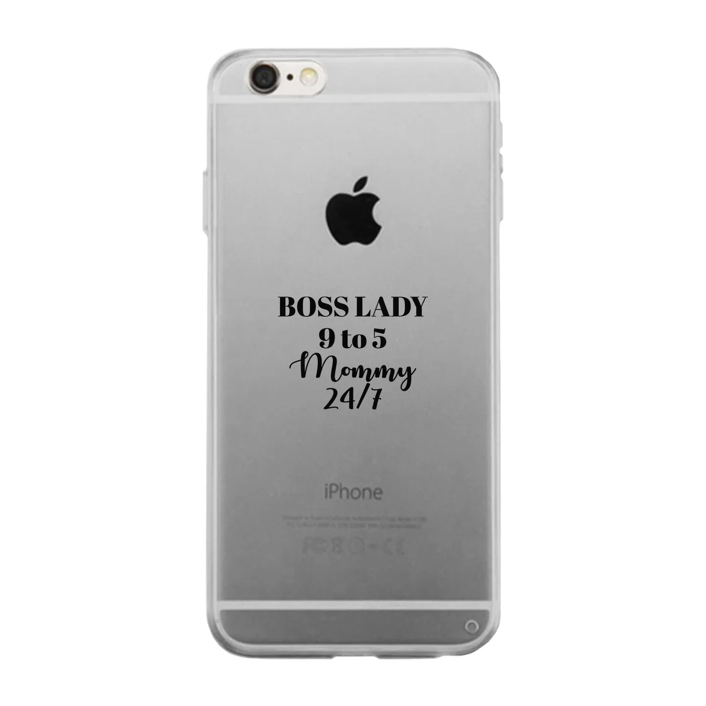 Boss Lady Mommy Clear Phone Case Funny Mothers Day Gift For Wife