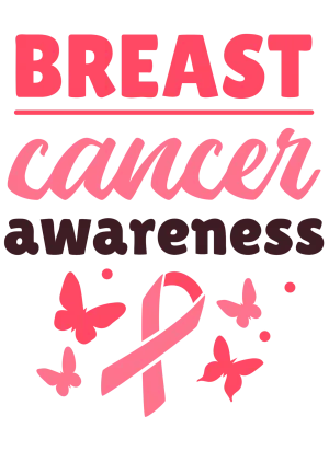 Breast cancer awareness,  heat transfer, press and peel, no shirt