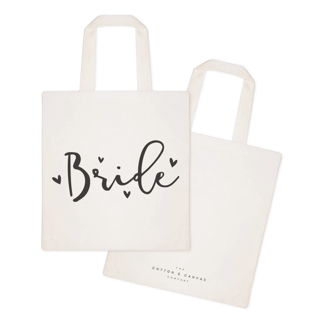 Bride Wedding Cotton Canvas Tote Bag by The Cotton & Canvas Co.
