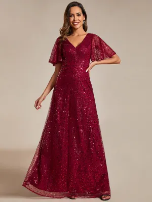Burgundy Sequin Gown Burgundy Sequin Gown