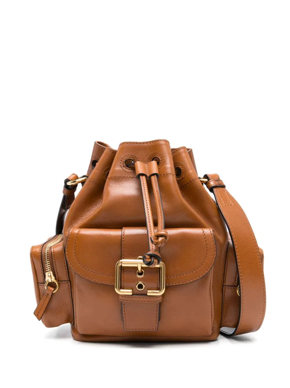 Camera Bucket Bag in Clay Brown