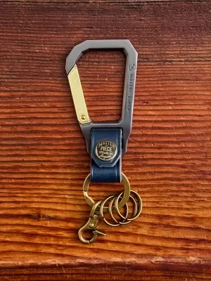 Carabiner Keychain in Navy Carabiner Keychain in Navy