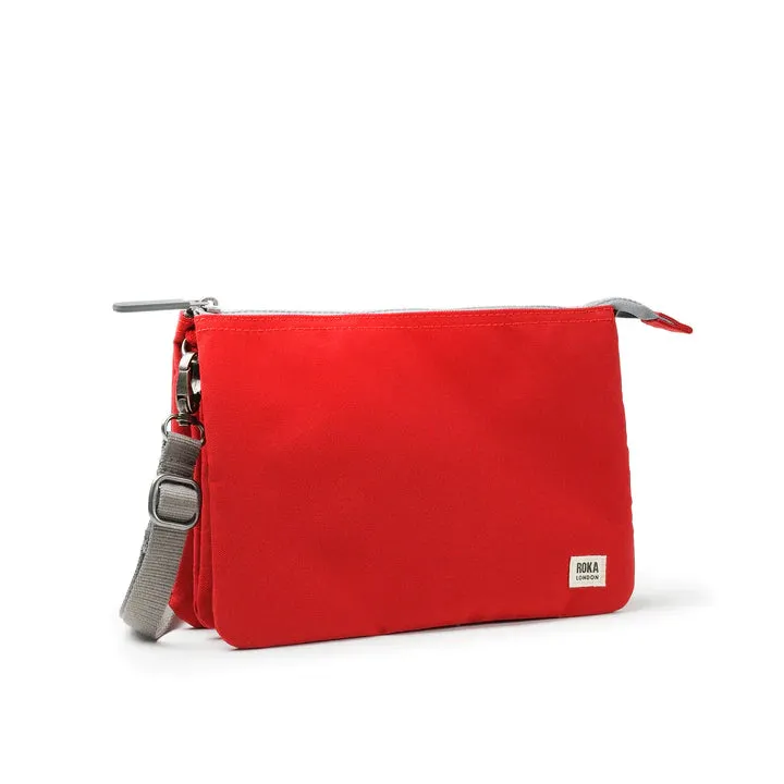 CARNABY MARS RED RECYCLED CANVAS XL CROSSBODY BAG