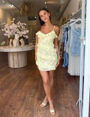 Celine Mini Dress - Yellow Celine Mini Dress - Yellow