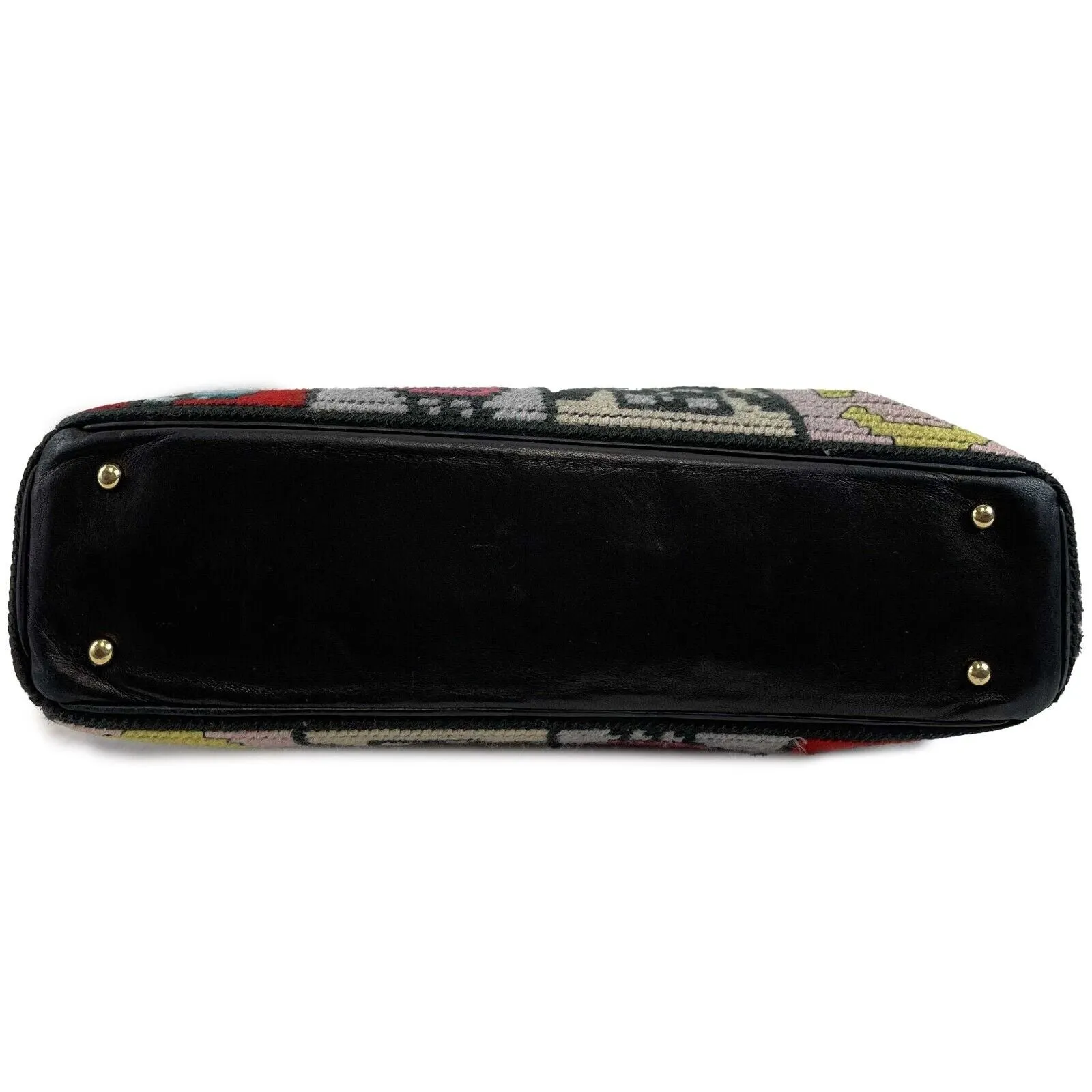 Chanel Multicolor Wool Precious Symbols Needle Point Bag Handbag 2003-2004 w/BOX