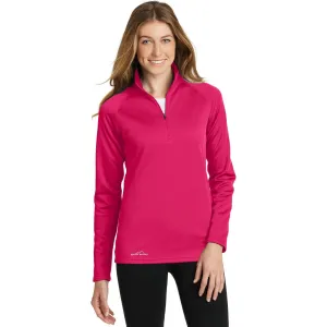 CLOSEOUT - Eddie Bauer Ladies Smooth Fleece 1/2-Zip CLOSEOUT - Eddie Bauer Ladies Smooth Fleece 1/2-Zip