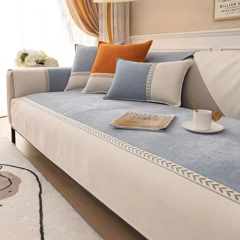 Danica Botanical Chenille Sofa Cover Cushion