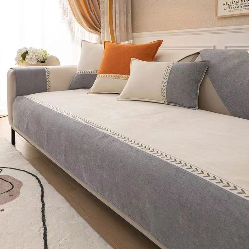 Danica Botanical Chenille Sofa Cover Cushion