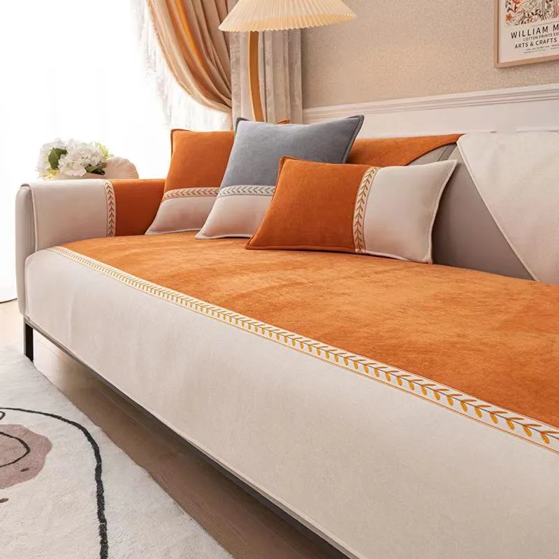 Danica Botanical Chenille Sofa Cover Cushion