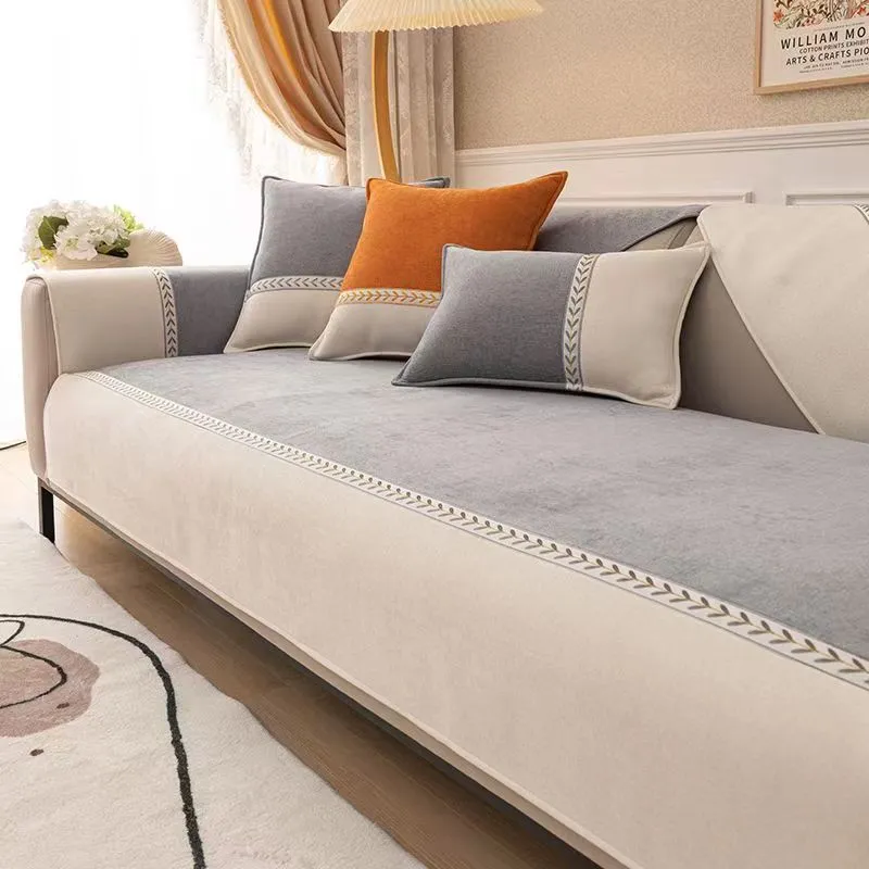 Danica Botanical Chenille Sofa Cover Cushion