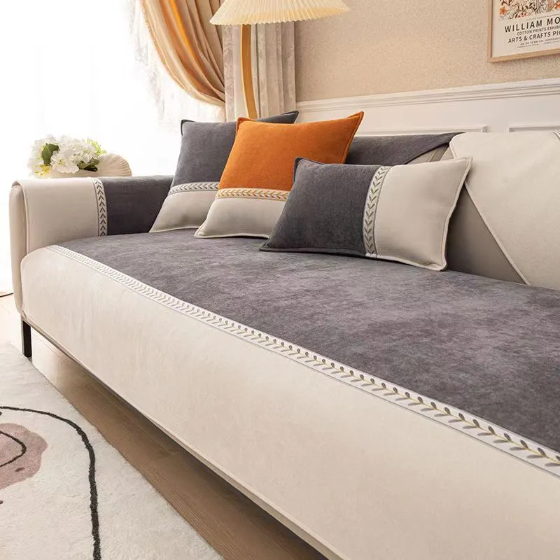 Danica Botanical Chenille Sofa Cover Cushion