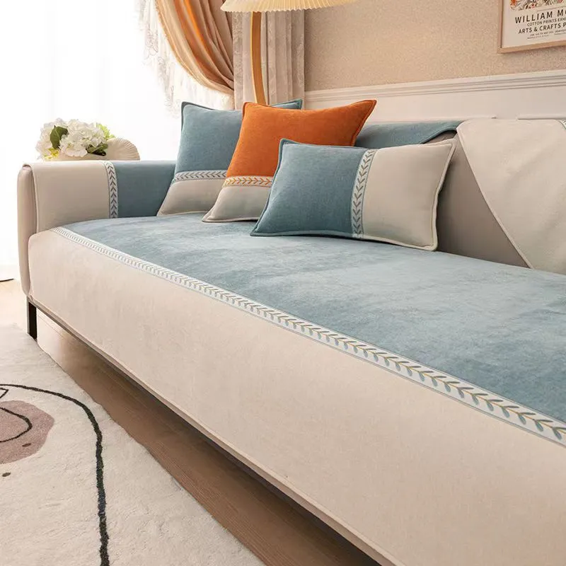 Danica Botanical Chenille Sofa Cover Cushion