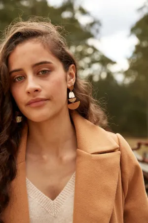 Eb & Ive Ribe Drop Earring - Camel Eb & Ive Ribe Drop Earring - Camel