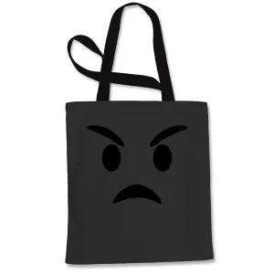 Emoticon Mad Angry Mad Funn Tote Bag Emoticon Mad Angry Mad Funn Tote Bag