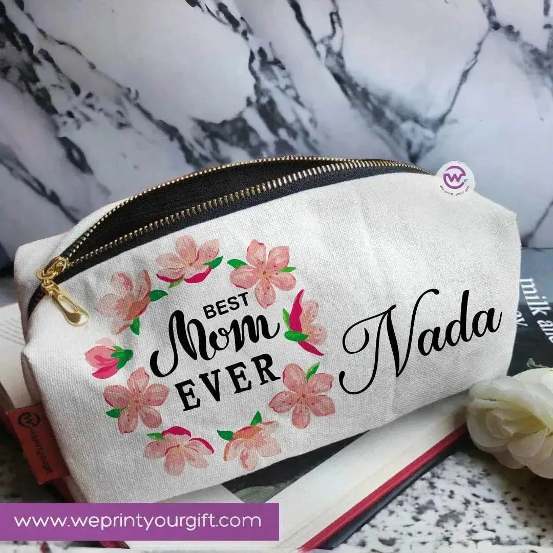 Fabric Boxy Pouch Makeup - Mother's Day