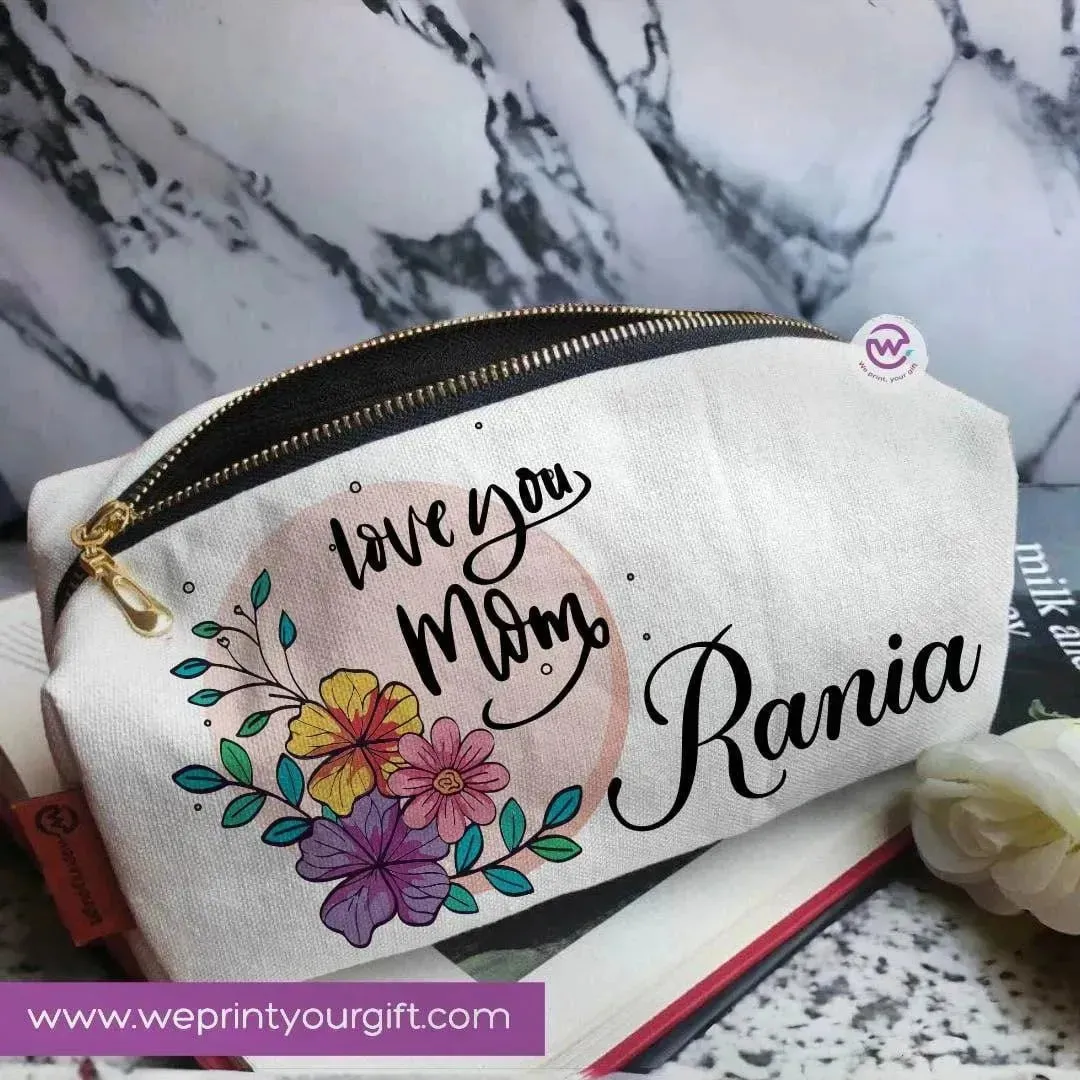 Fabric Boxy Pouch Makeup - Mother's Day