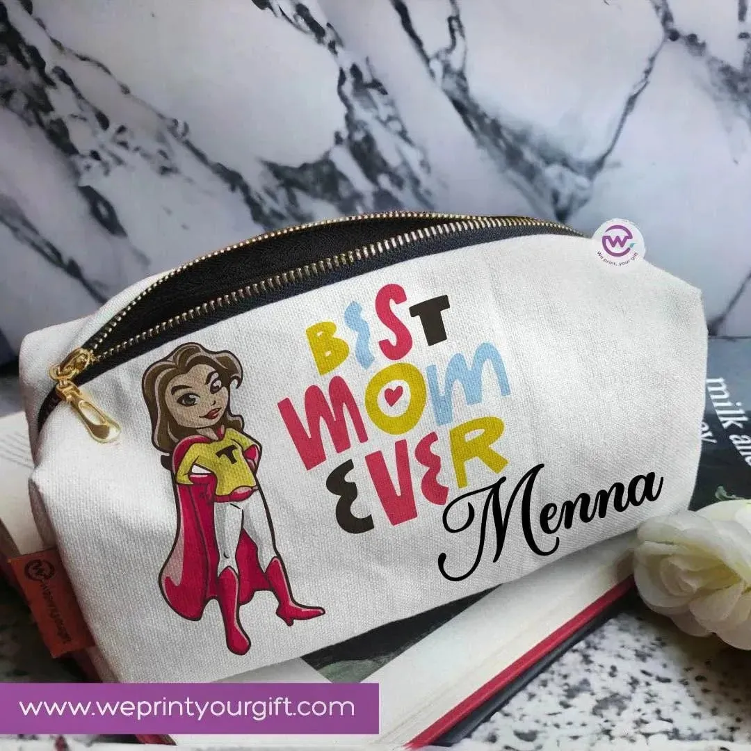 Fabric Boxy Pouch Makeup - Mother's Day