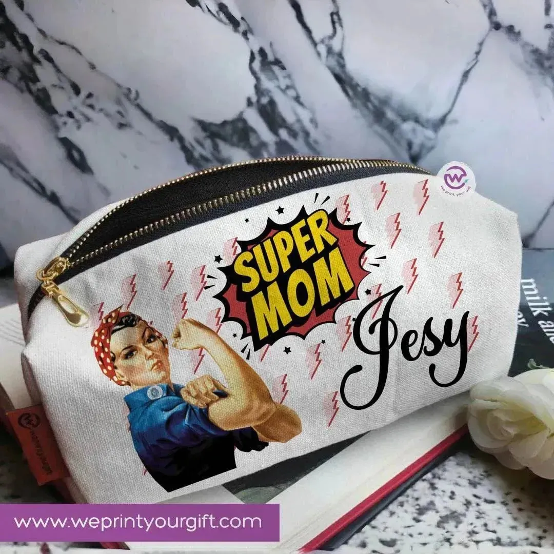 Fabric Boxy Pouch Makeup - Mother's Day