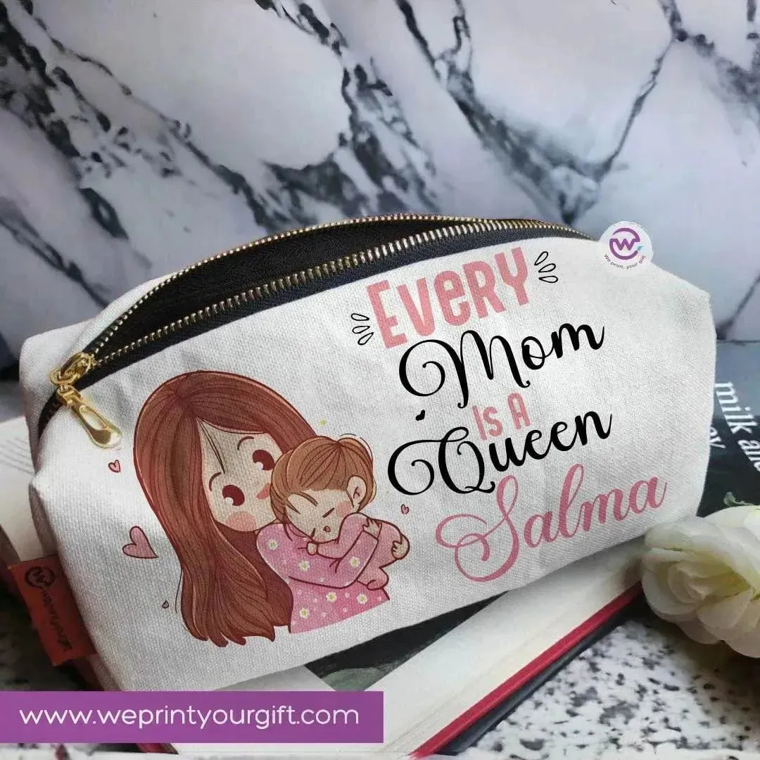 Fabric Boxy Pouch Makeup - Mother's Day