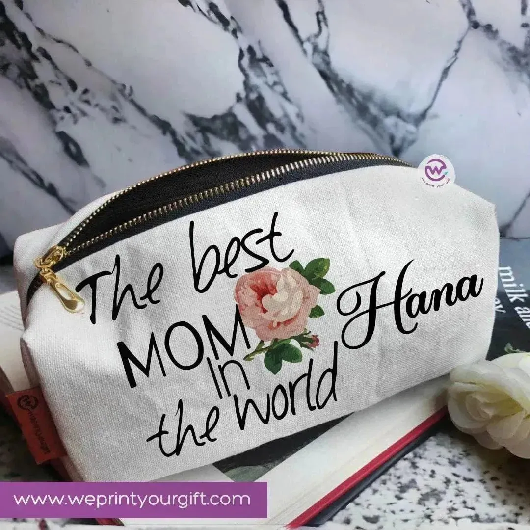 Fabric Boxy Pouch Makeup - Mother's Day