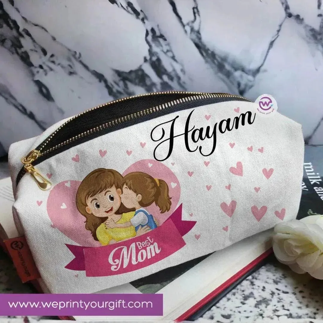 Fabric Boxy Pouch Makeup - Mother's Day