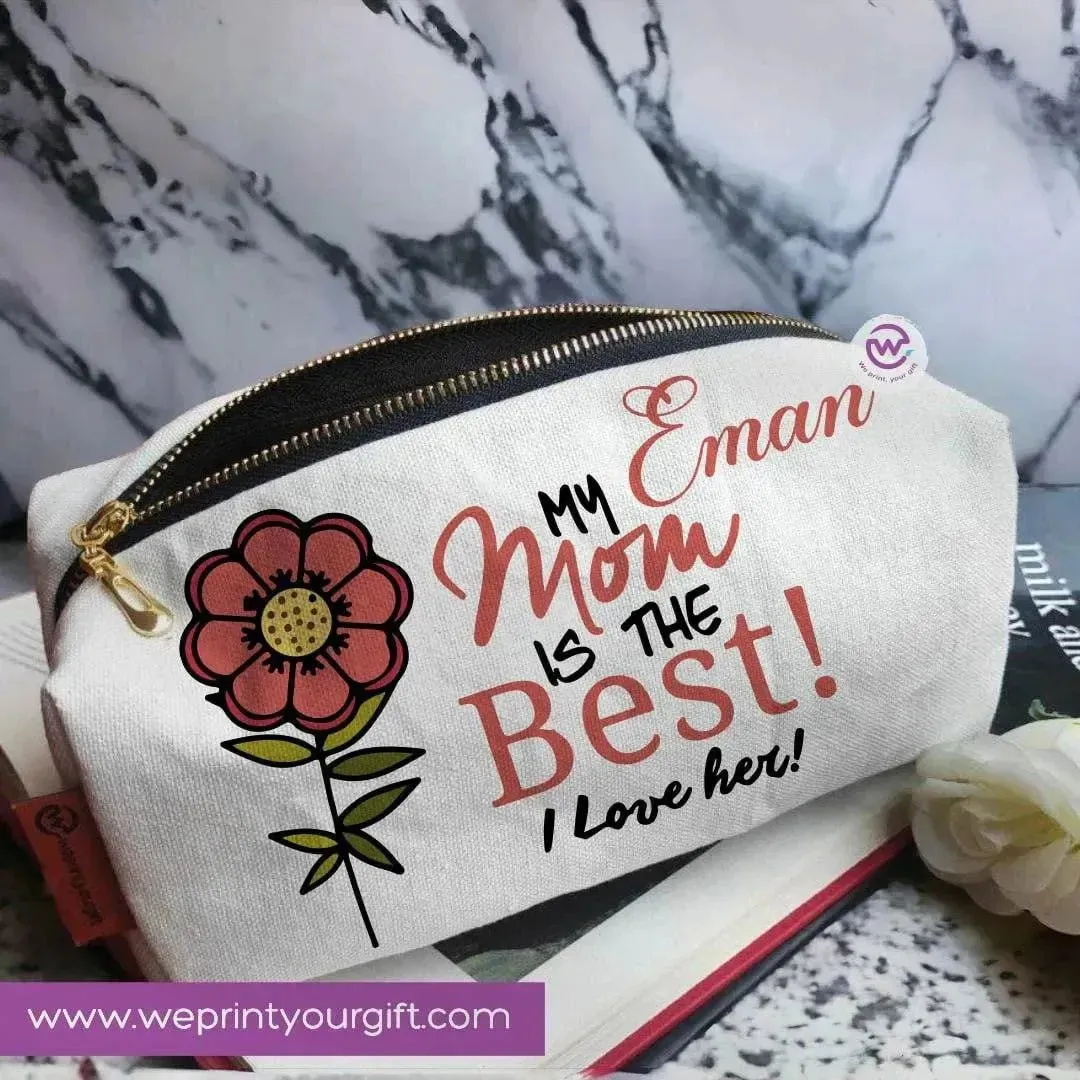 Fabric Boxy Pouch Makeup - Mother's Day