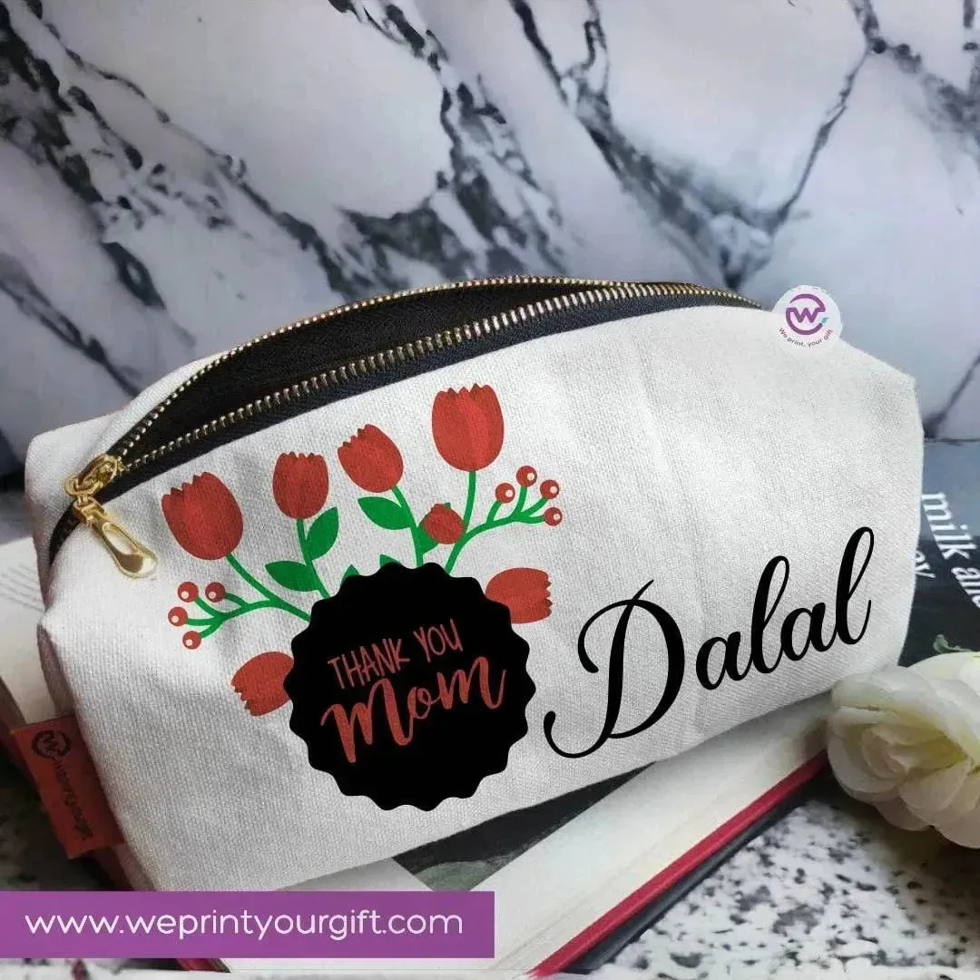 Fabric Boxy Pouch Makeup - Mother's Day