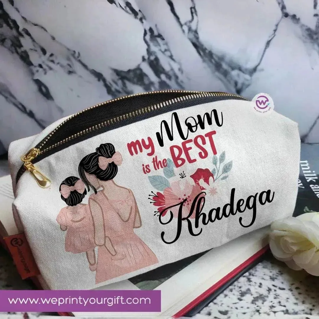 Fabric Boxy Pouch Makeup - Mother's Day