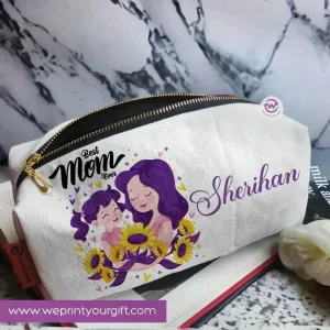 Fabric Boxy Pouch Makeup - Mother's Day Fabric Boxy Pouch Makeup - Mother's Day