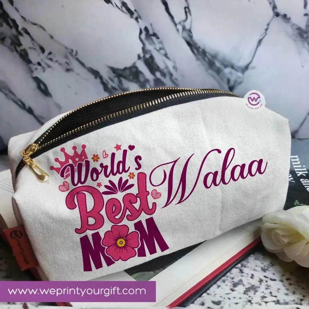 Fabric Boxy Pouch Makeup - Mother's Day