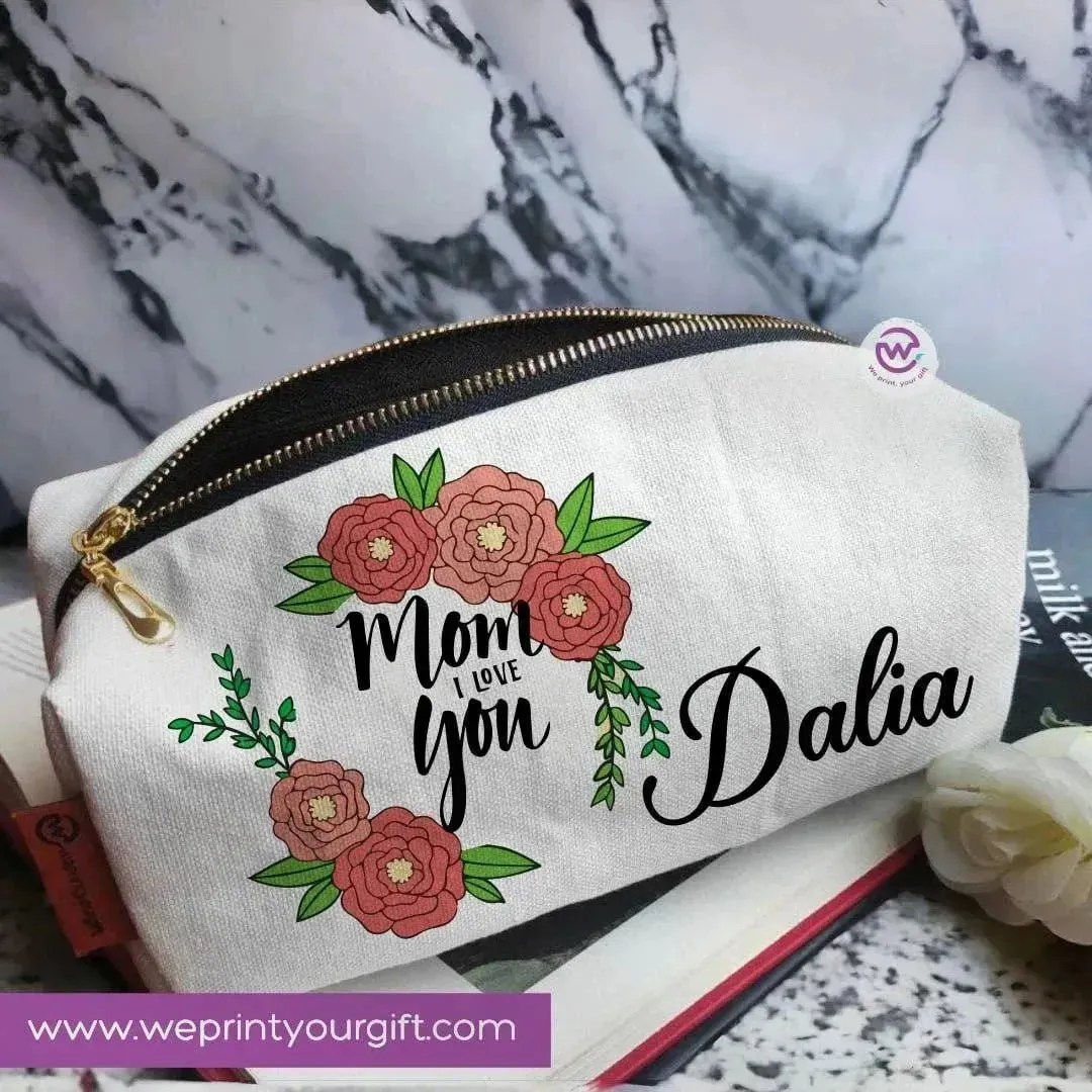 Fabric Boxy Pouch Makeup - Mother's Day