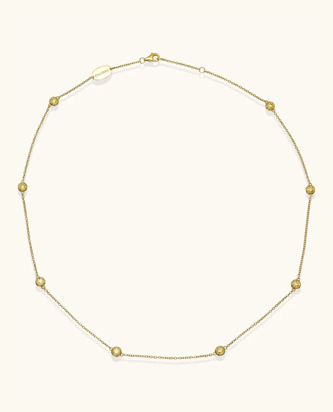 Fancy Color Diamond by the Yard Necklace