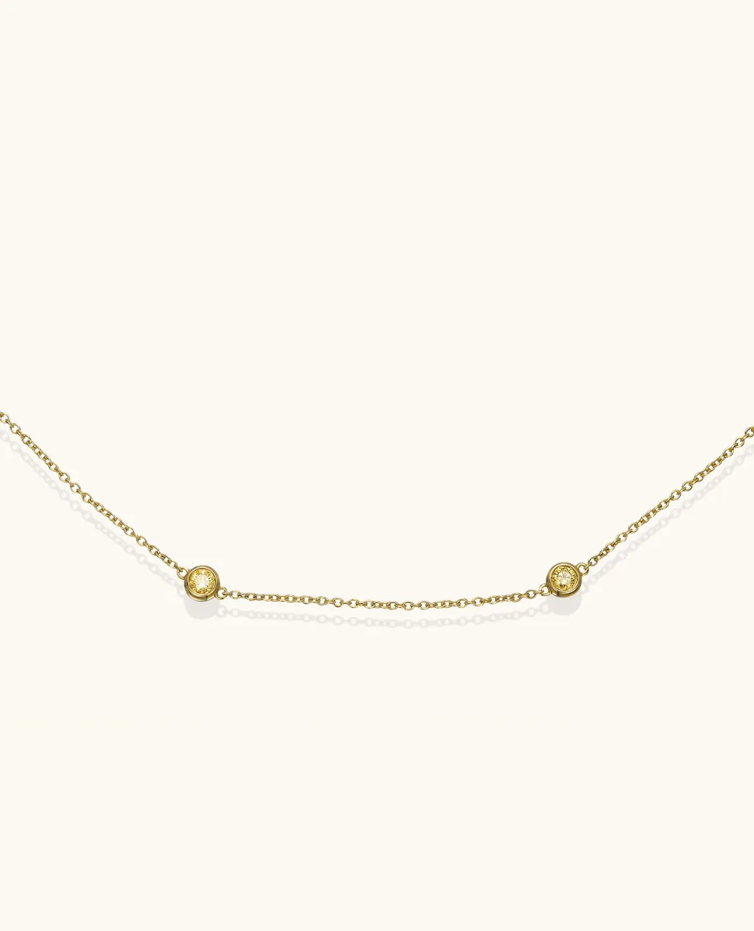 Fancy Color Diamond by the Yard Necklace