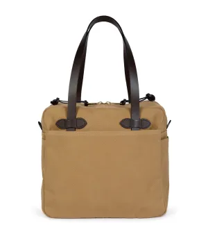 Filson Rugged Twill Zip Tote Bag: Tan Filson Rugged Twill Zip Tote Bag: Tan