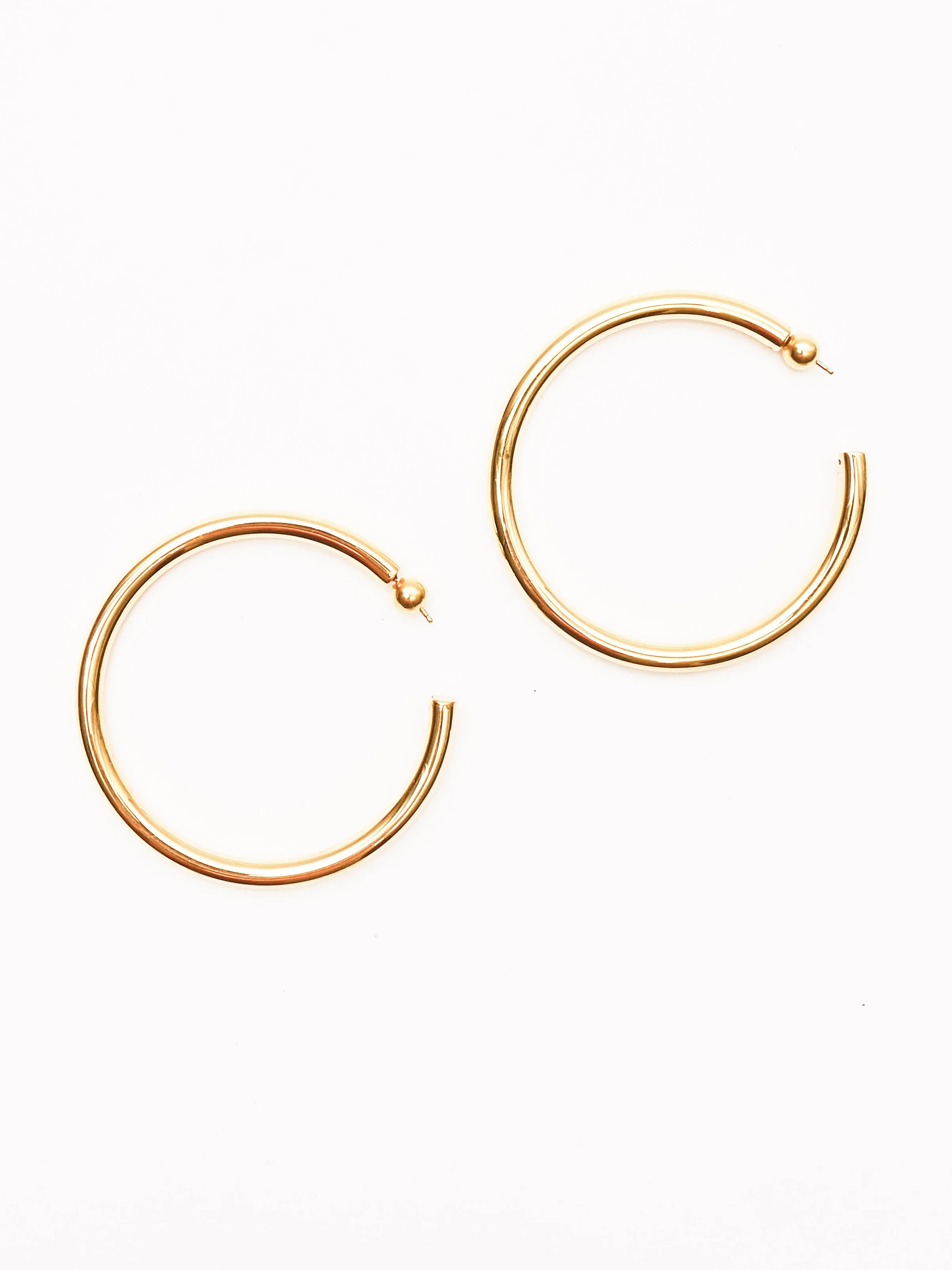 Gold Large Everyday Hoops