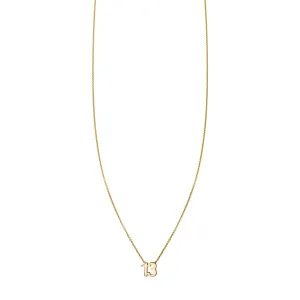 Gold Number 13 Necklace Gold Number 13 Necklace