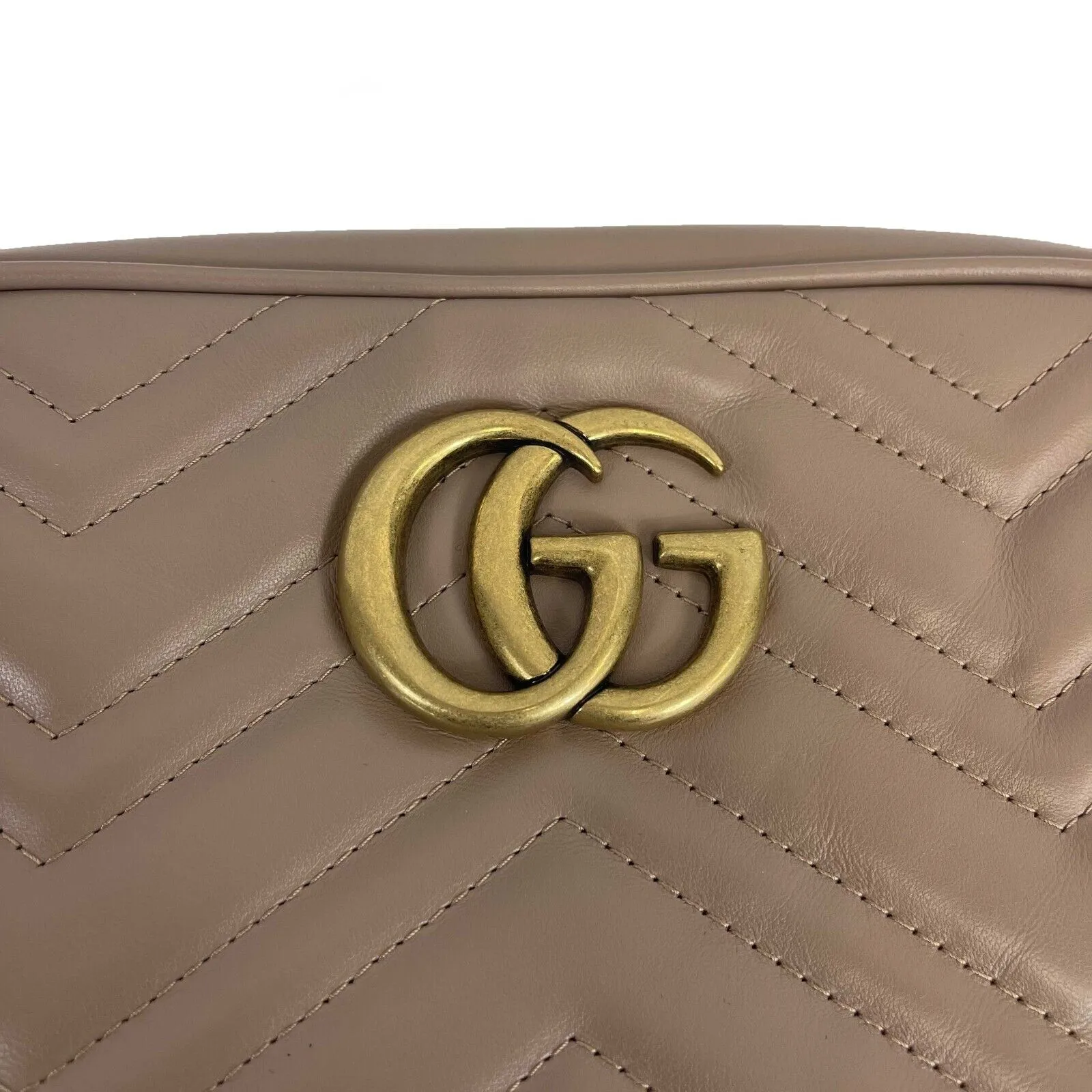 Gucci - NEW - GG Marmont Small Shoulder Bag - Dusty Pink Shoulder Bag