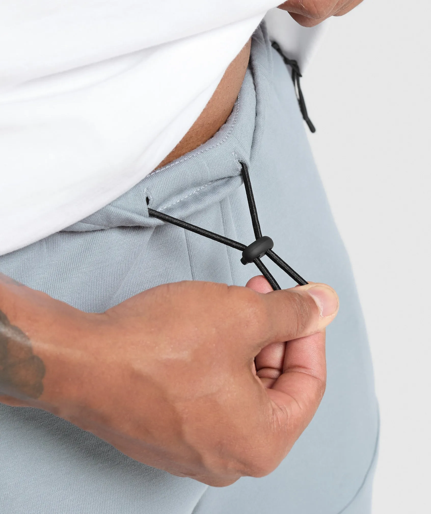 Gymshark Interlock Tech 6" Shorts - Denim Grey