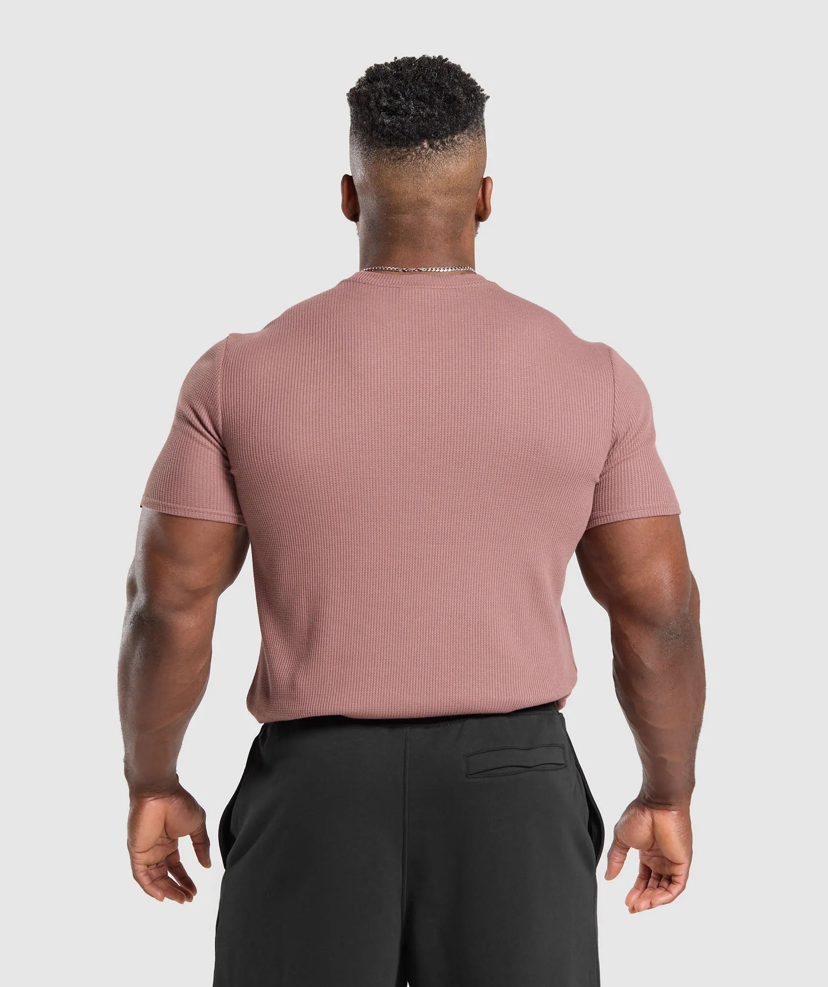 Gymshark Waffle T-Shirt - Brick Brown