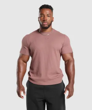 Gymshark Waffle T-Shirt - Brick Brown Gymshark Waffle T-Shirt - Brick Brown