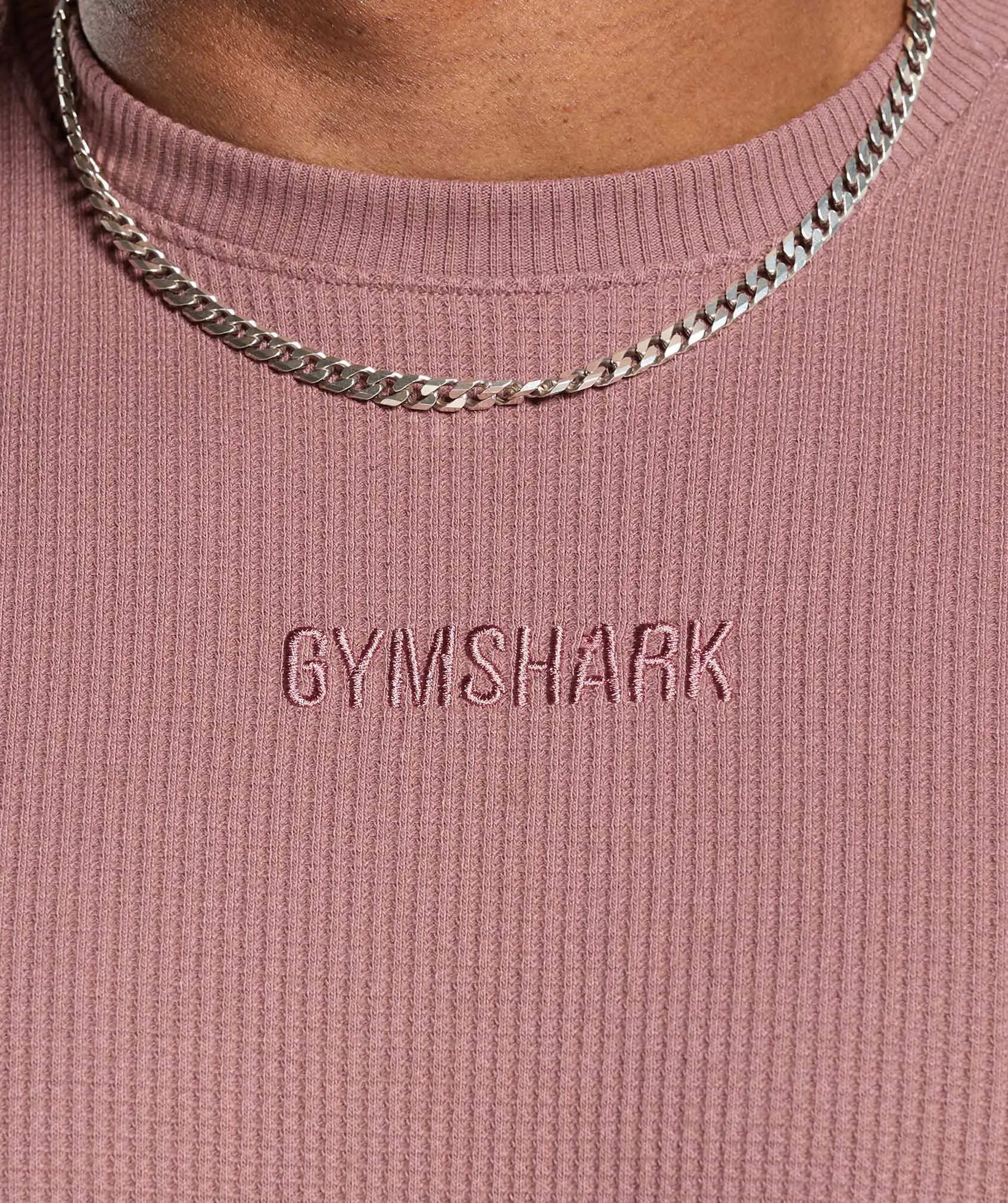 Gymshark Waffle T-Shirt - Brick Brown