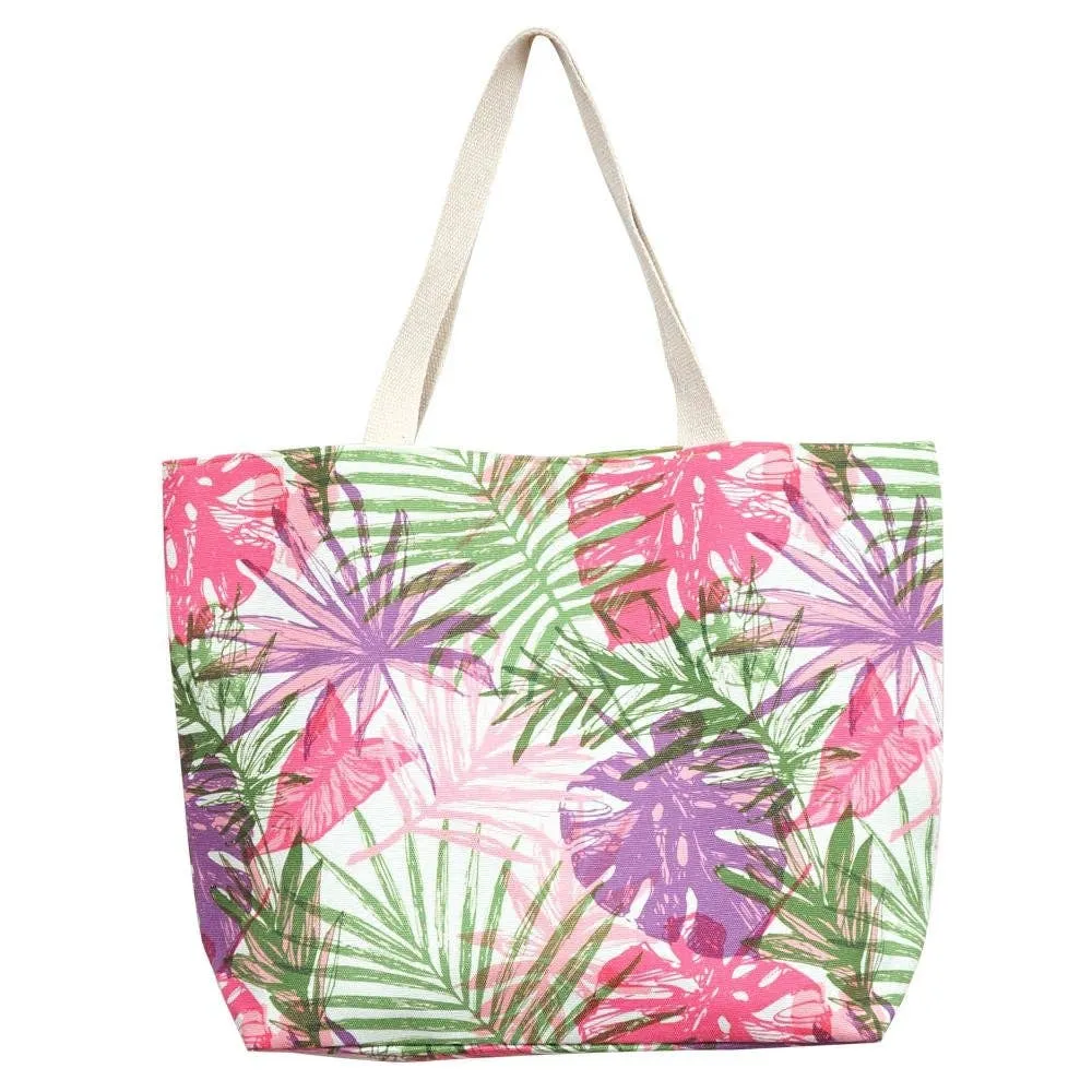 Hand Drawn Tropical Beach Tote Bag